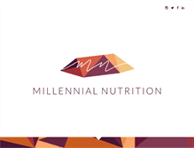 Tablet Screenshot of millennialnutrition.com